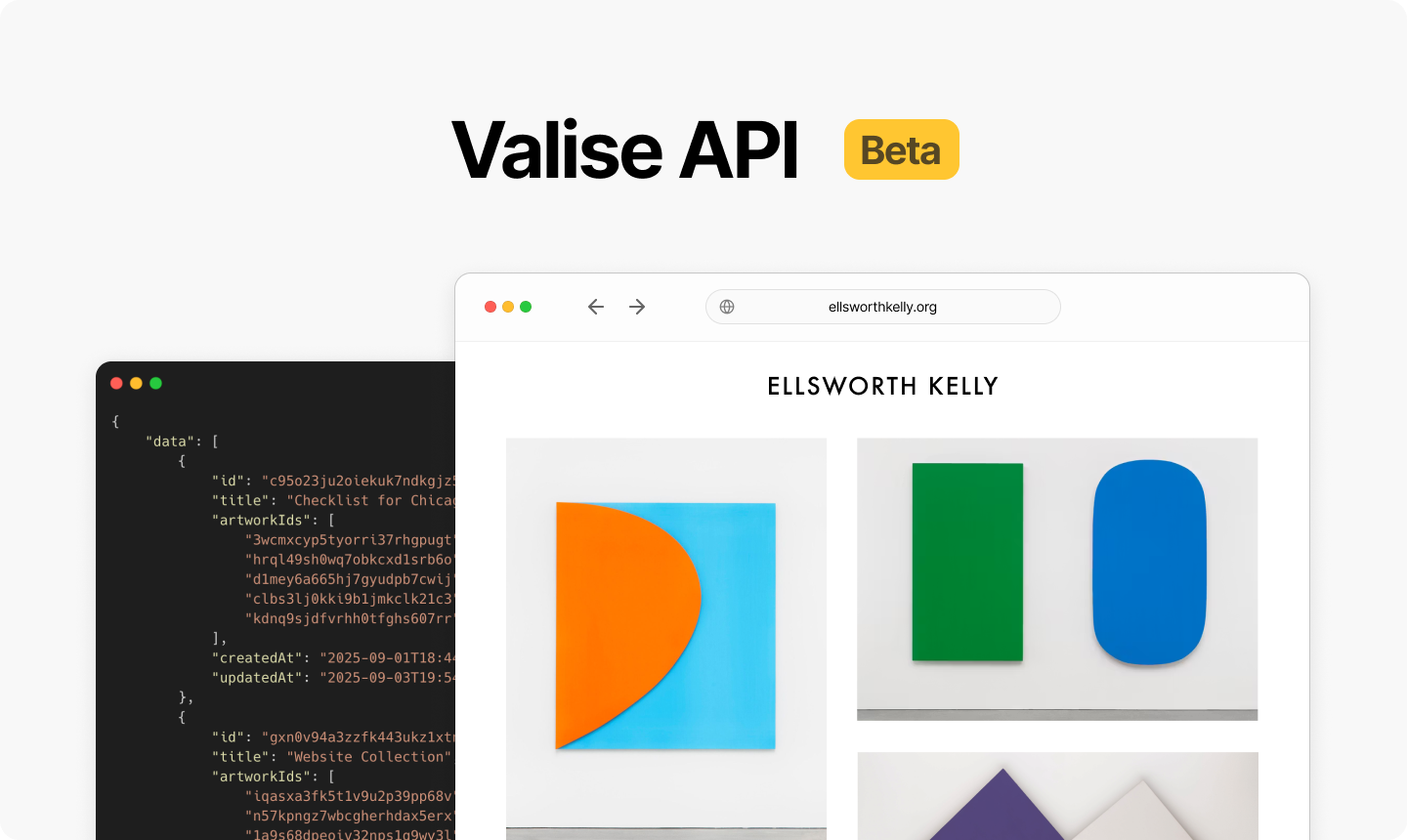 Valise API Beta