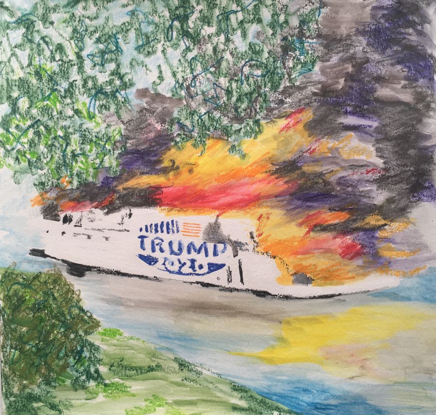 Trump Dumpster Fire